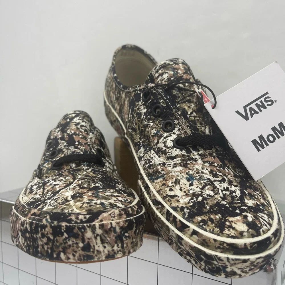 Vans Men’s Authentc Jackson Pollock Sneaker VN0A2Z5|18K MoMA Artistic Camouflage